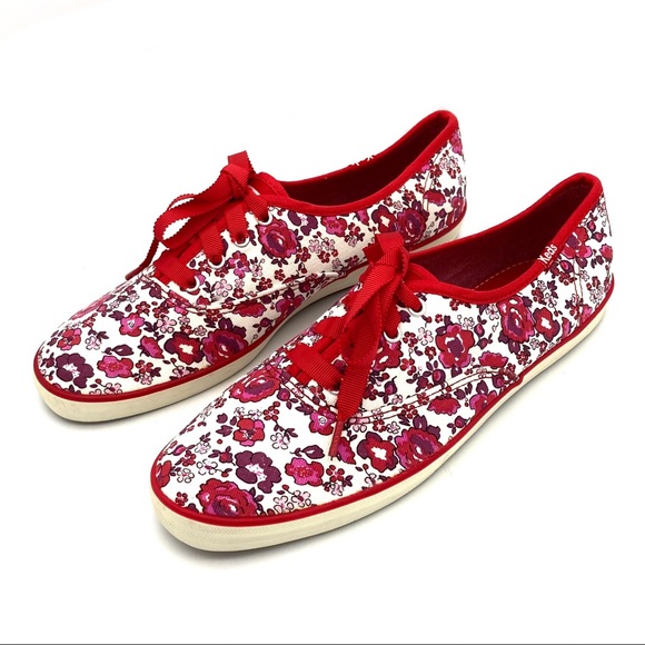 Keds Champion Floral Lace Sneakers Ribbon Laces